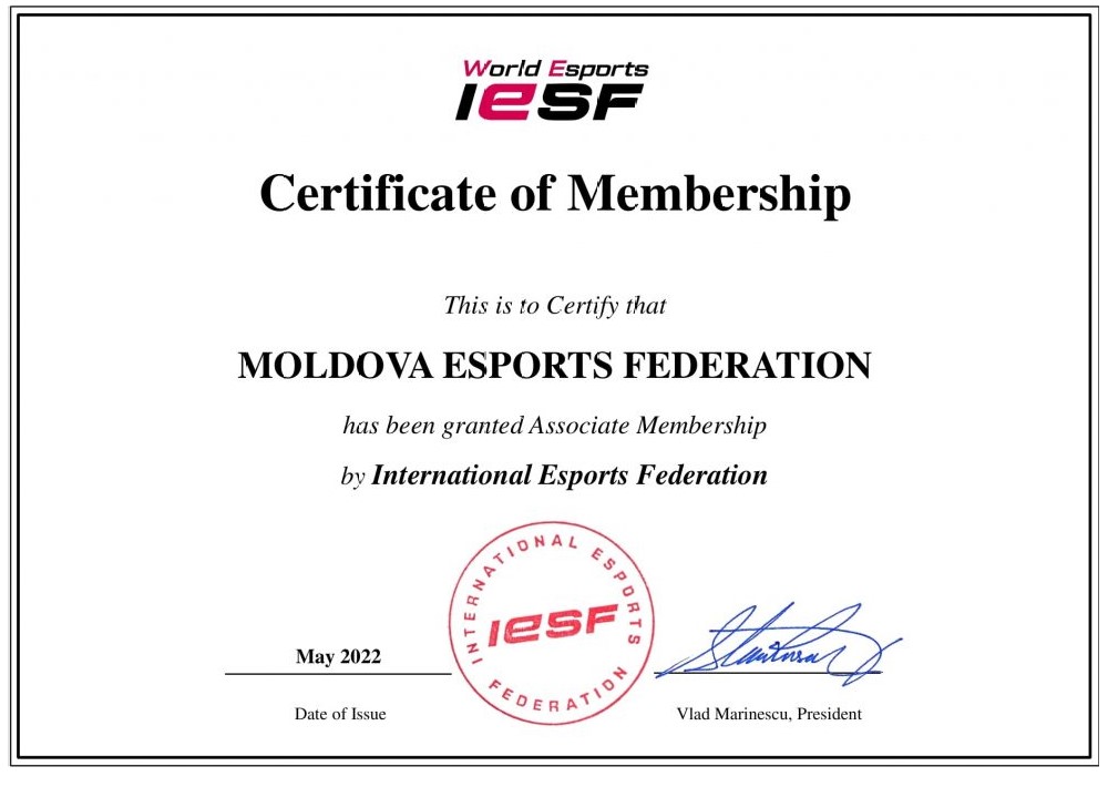 IESF CERTIFICATE 3